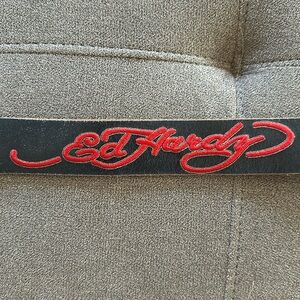 Authentic Ed Hardy leather belt.  Excellent preowned condition.  Size smalll